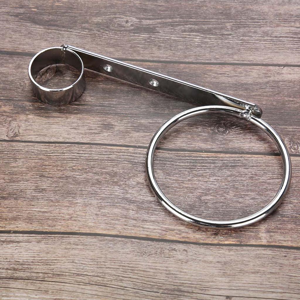 Chrome Plated Iron Wallmounted Hairdryer Support Holder Hairdryers & Tongs Rack