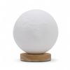 Moon Lamp Night Light, USB, 3-Level, Wooden Base