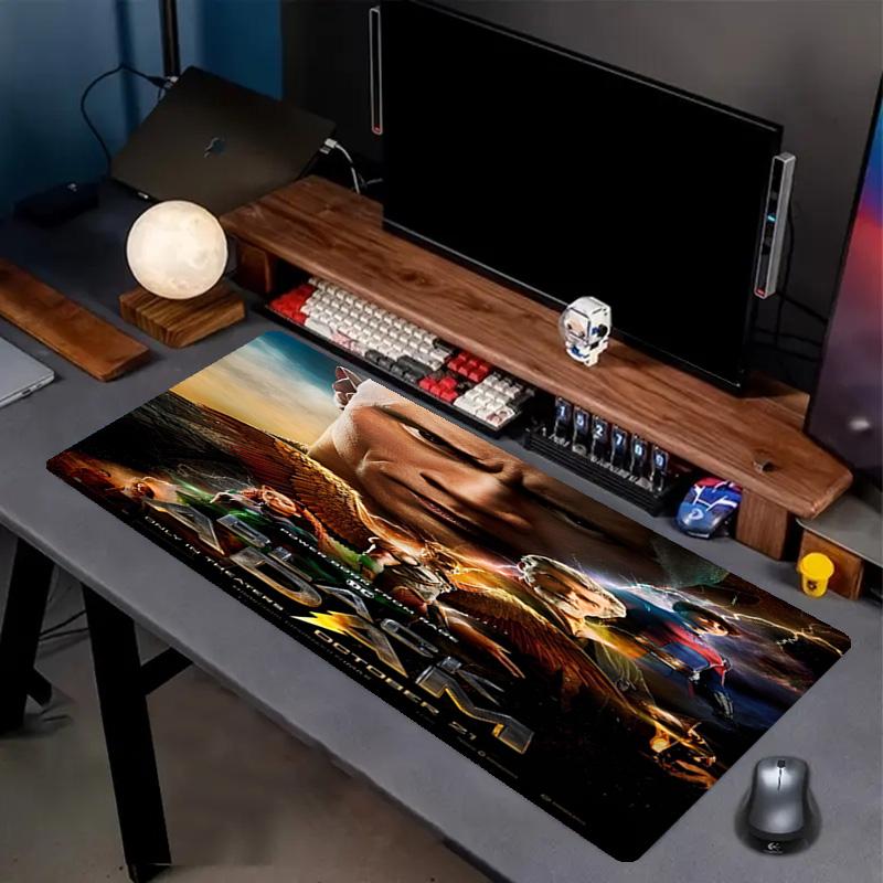 Black Adam Print Mouse Pad, Anti‑Slip Desktop keyboard Mat, for PC Laptop Gaming Working Daily Use, Cool Festival Surprise Gift