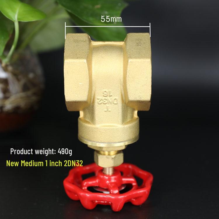 Brass Gate Valve for Water Meters with Thickened Silk Thread and PPR2 Double Hot Melt (4-6 Points)