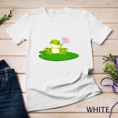 Blumenteich Frosch Unisex T-Shirt