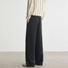 Weiße Freizeithosen Herren Herbst und Winter Neu Plissiert Fallend Old Money Hose Locker Gerade Lange Hose Herren