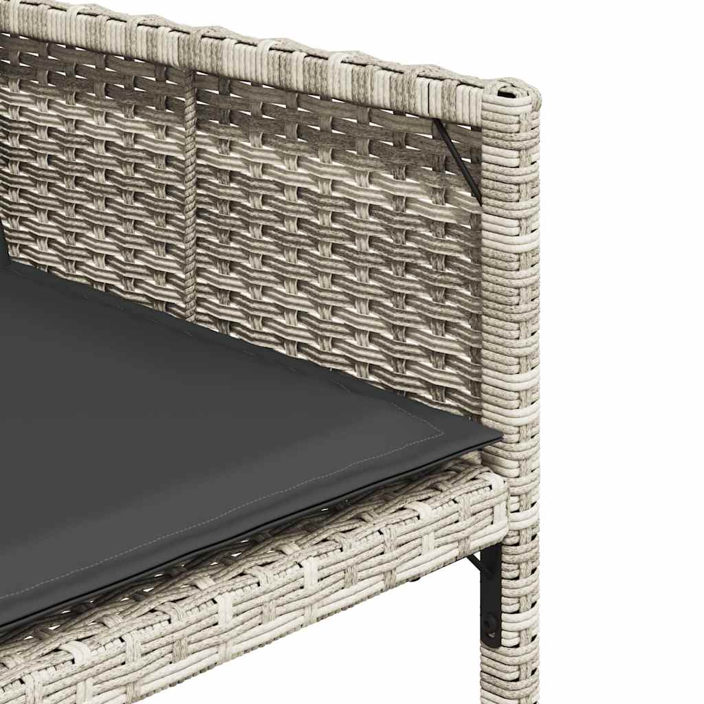Vidaxl 17-Cz. Garden Furniture Set With Cushions, Light Grey