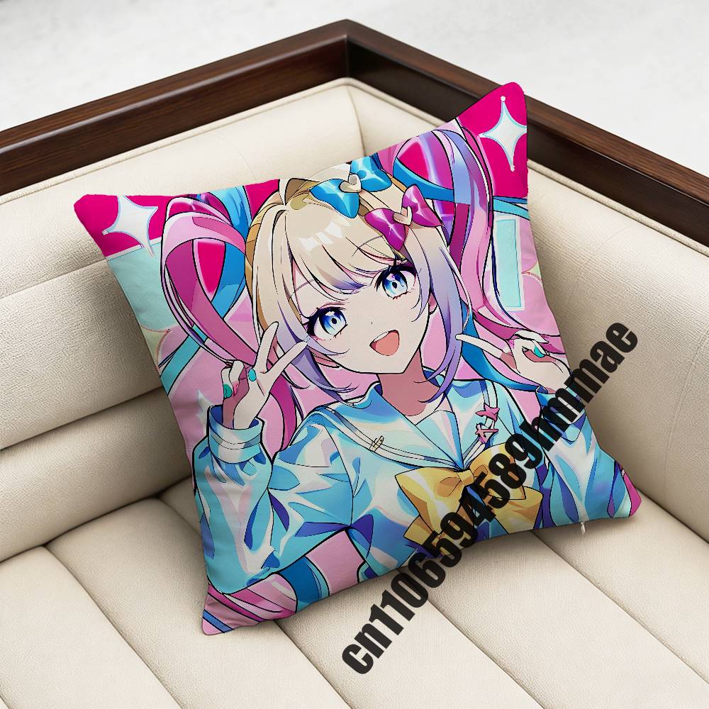 needy streamer overload KAngel Amechan Throw Pillow Case Sham For 30x30cm 45x45cm 50x50cm Square Office Cushion Cover