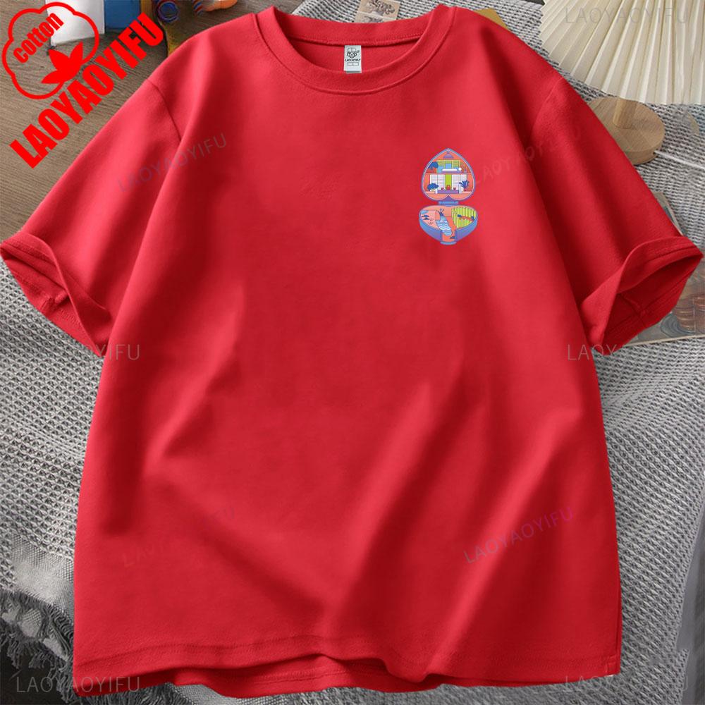 

ZX Tee Polly Pocket Printed T-shirt Tops Polly Pocket Letter Clothes Breathable Camisetas Nostalgia Retro High Quality Cotton Tops 4XL