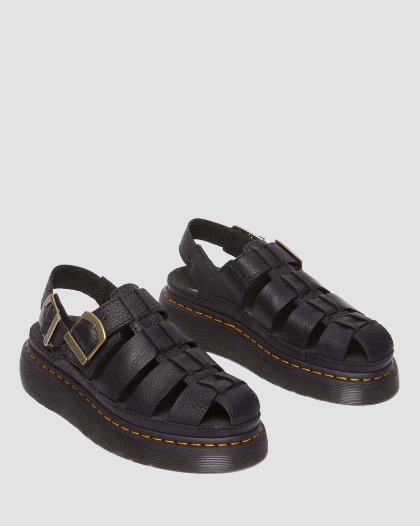 Sandals Dr. Martens Black Wrenlie Fisherman