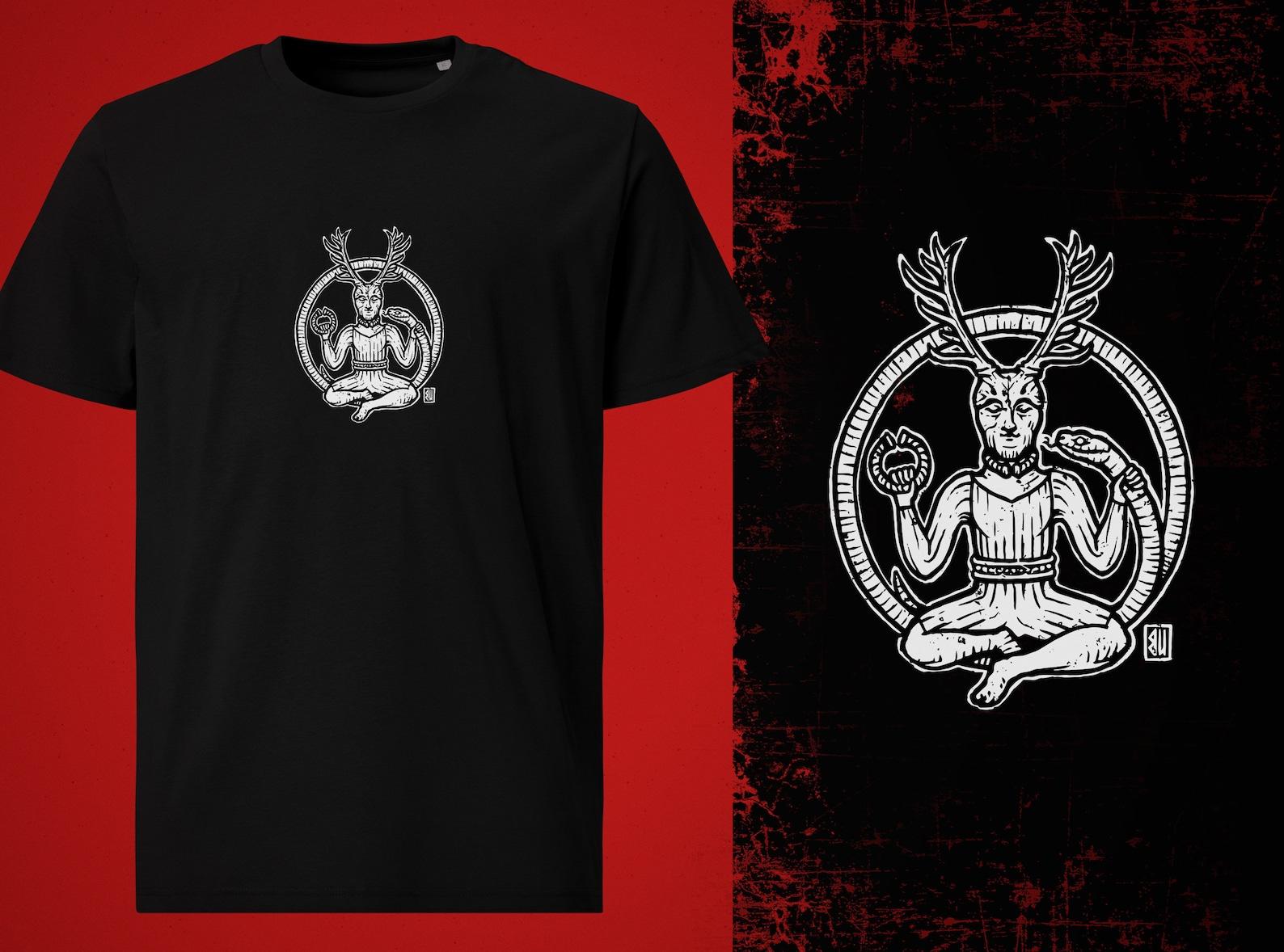 Cernunno s T-Shirt (white print) 3XL