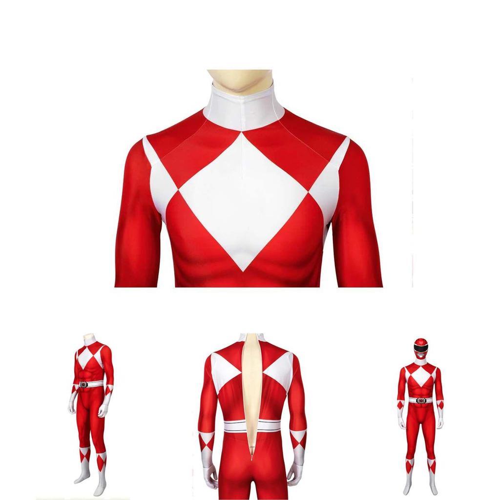Rangers Costume For Kids And Adults Featuring Durable Jumpsuit And Character Mask**