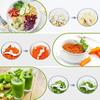 Zwiebel Manual Vegetable Chopper, 520ml Onion Chopper with 6 Blades & 1 Mixer, Multi-Functional Food Chopper, Garlic Onion Manual Dicer