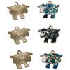 3 Colors Goat Enamel Charms 17*21MM Artifact Jewelry Making Diy Pendant  for Necklace