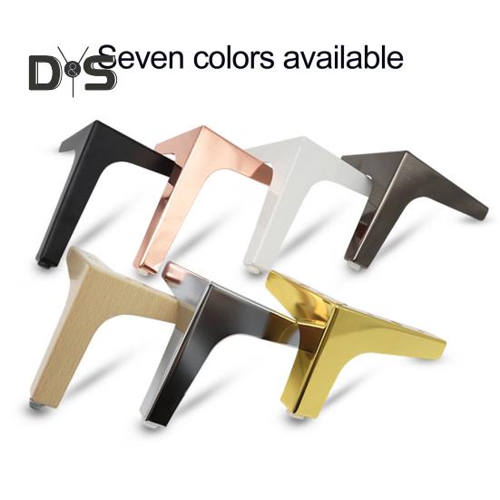 Möbelbeine aus Metall, stark, tragfähig, rutschfest, einfach zu installieren, Mehrzweck-Dreiecksmöbelfüße, Sofa-Couch-DIY-Ersatzbein