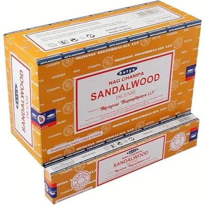 Nag Champa Sandal Ağacı Tütsü Çubukları Agarbatti 180 Gram Kutu | Kutuda Her Biri 15 Gramdan Oluşan 12 Paket | İhracat Kalitesi