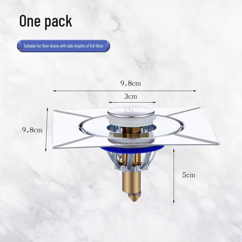 Universal Anti-Clog Leakproof Pop-Up Washbasin Drain Stopper with Odor-Proof Filter