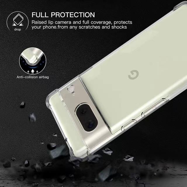 Ultra Thin Shockproof transparent Case For Google Pixel 6 7 8 Pro 6A 7A 8A Clear TPU Silicone Soft Cover Cases