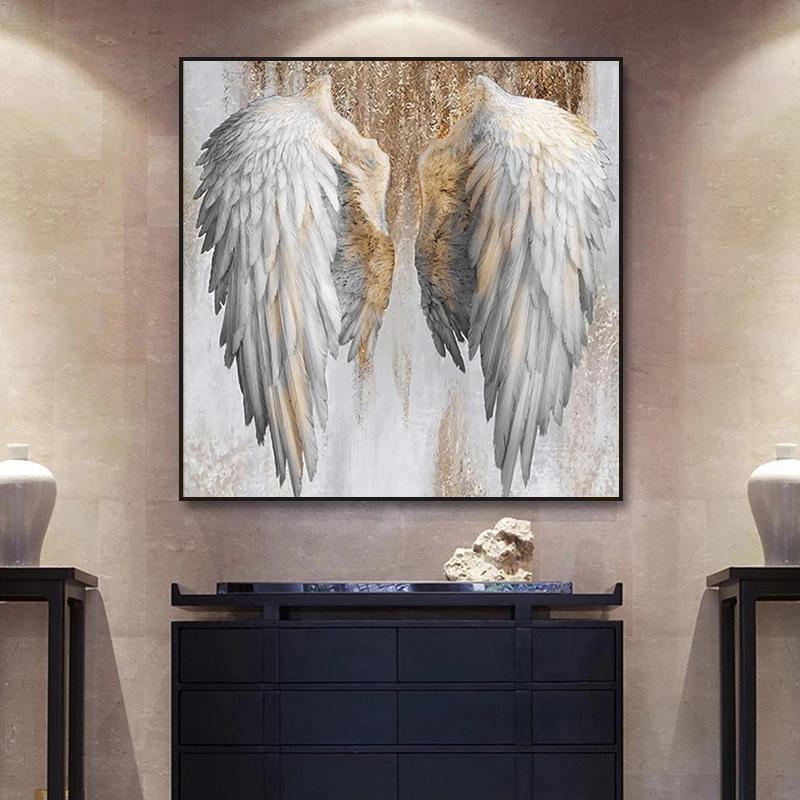 Modern Abstract Angel Wings Canvas Paintings Posters and Prints Wall Art Pictures for Living Room Home Wall Decoration Cuadros