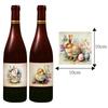 Easter Party Creative Stickers, Rabbit Carnival Party Wine Bottle Decoration Stickers