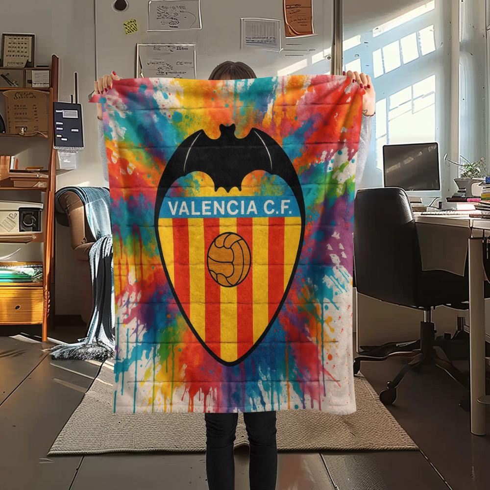 Valencia Club De Fútbol Flannel Blanket, High Quality Comfortable for All Seasons, Home Decor, Warmth and Comfort