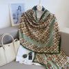 Autumn and Winter New Cotton and Linen Scarf Retro High-end Long Outer Shawl Silk Scarf Fashionable Versatile Thin Scarf