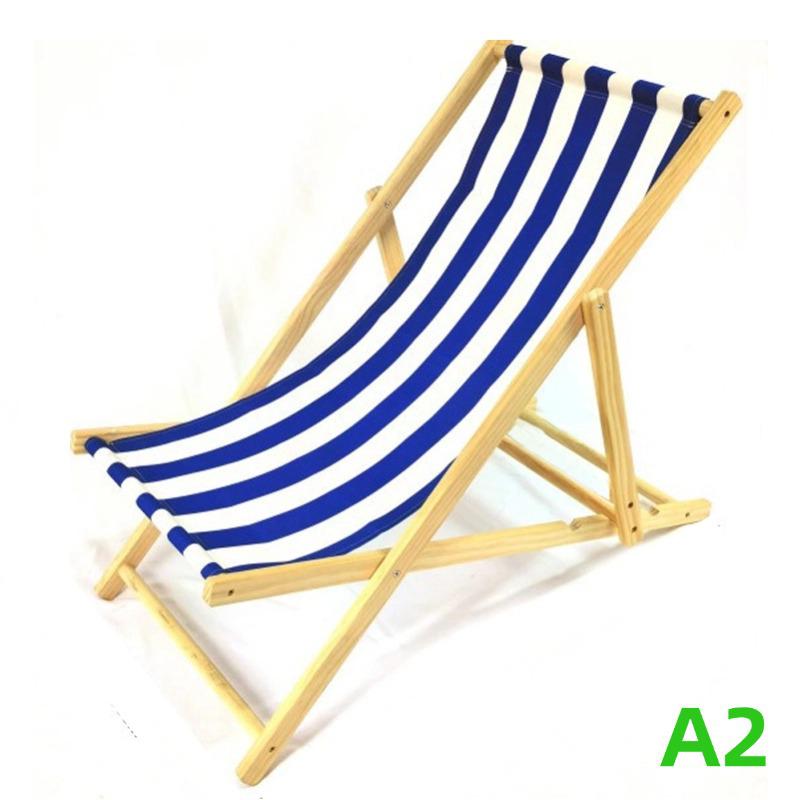 Adjustable Solid Wood Beach Lounger: Outdoor Folding Chair for Leisure & Camping