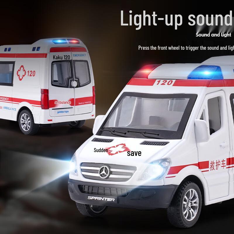 Die-cast 120 Ambulance Toy Model