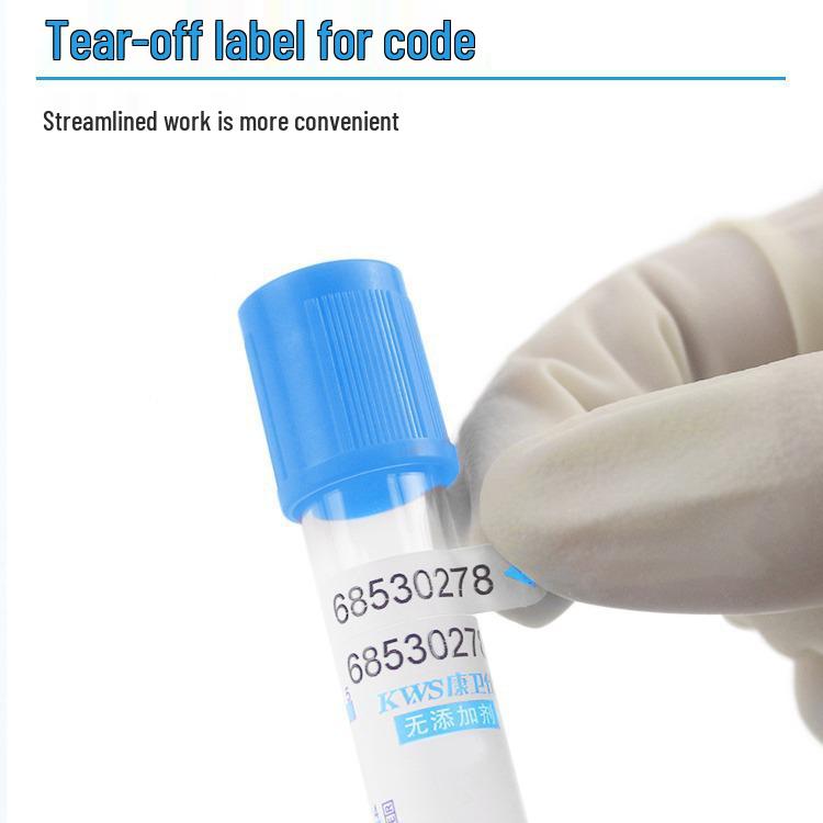 Kang Weishi Blue Cap Sodium Citrate Coagulation Tube - 1:9 Vacuum Blood Collection