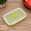 Student Silicone Lunch Box Silicone Collapsible Lunch Box Food Storage Container Set(800ml)