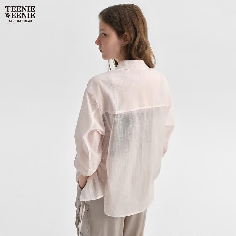 Teenie Weenie Bear Letter Blouse