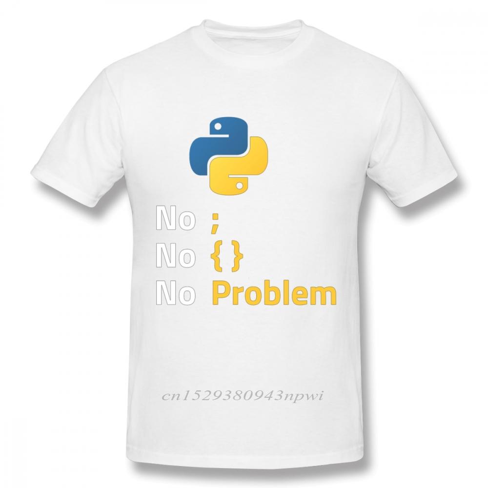 Computer Programming Language Python T Shirt Design For Code Programmer Homme Tee Shirt Crewneck Camiseta