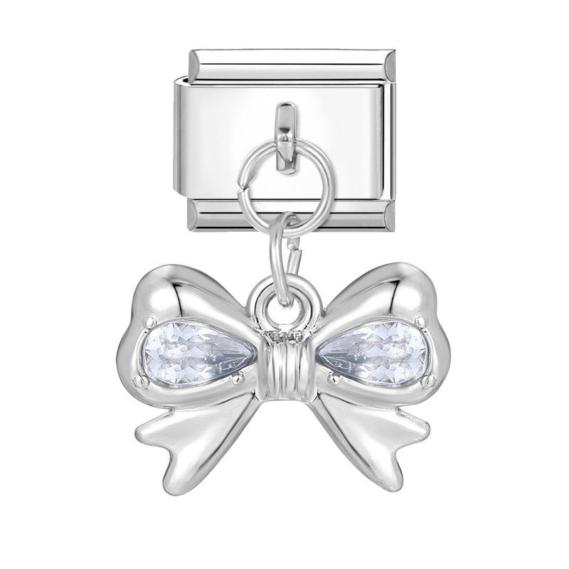Italian Charm Bracelet Charms Dreamy Moon Butterfly Starfish Shell Pendant Diy Removable Module Link Bracelet Accessories Gifts