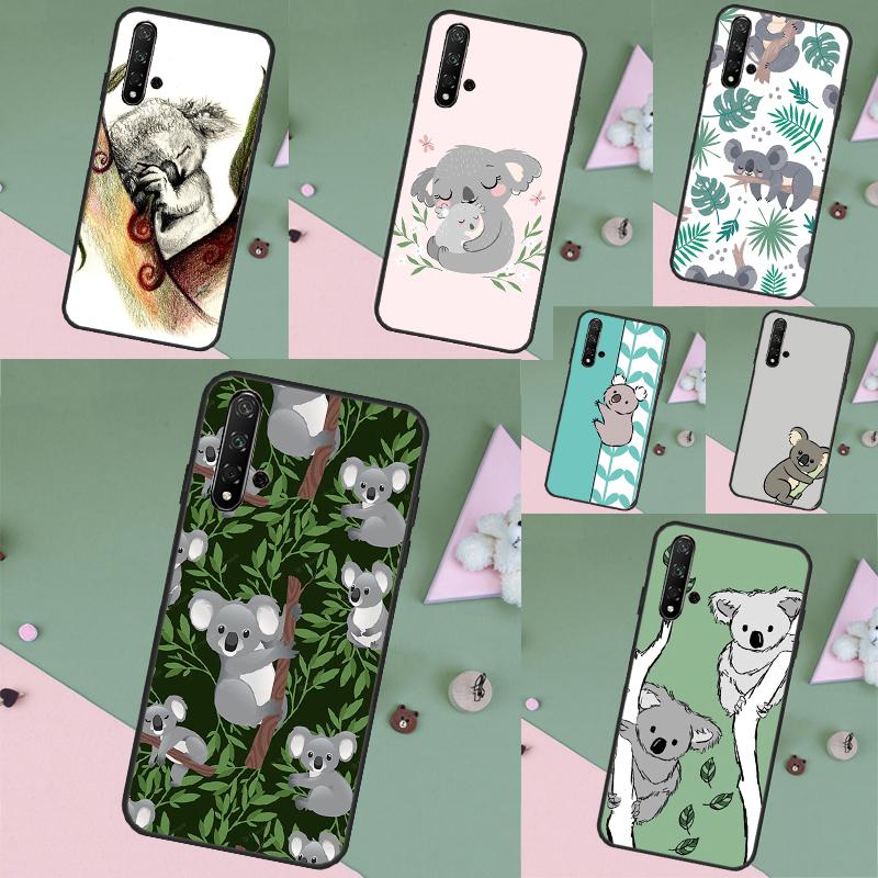 Cartoon Painting Animal Koala For Huawei Nova Y70 Y91 Y61 Y72 Y73 Y90 Y60 3i 7i 8i 11 12i 9 10 SE P20 P30 Pro P40 Lite Case