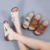 Lady Sandals for HotSeason Wear Non-slip Soft Sole Lady Sandals Large-sized Thick-soled Sponge Cake Flip-flops FootPairs