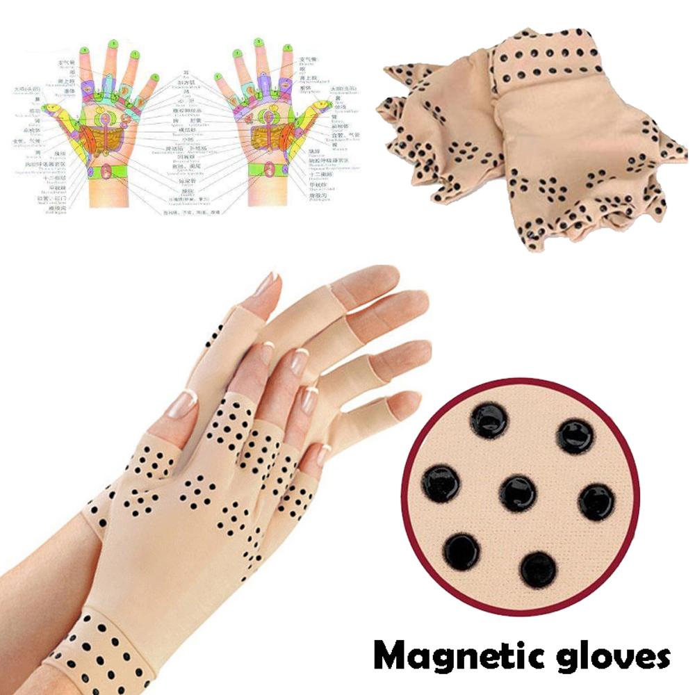 Arthritis Handschuhe Kompressionshandschuhe Magnetische Anti-Arthritis Therapeutische Therapie Fingerlose Handschuhe Handschmerzen Heilung Gelenke Linderung
