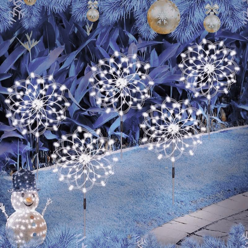 

2026 New Solar Garden Firework Lights, Solar Outdoor Lamp Decoration Solar Garden Firework Lamp Courtyard Lamp 1pcs 200LED