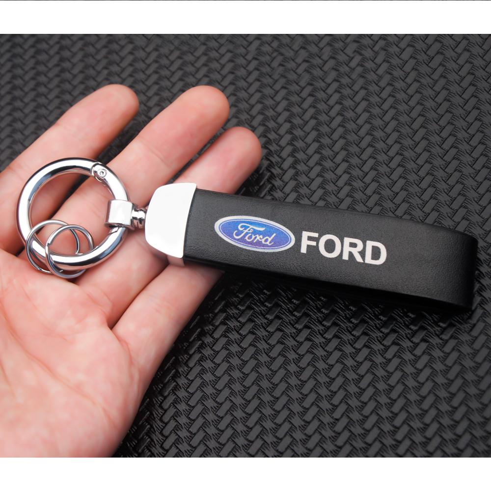 AAAMR1 Car Logo Keychain Printed Keychain For Ford Mustang Focus3 2 Transit Ecosport Edge Fiesta Escape Kuga Mondeo Fusion Keychain