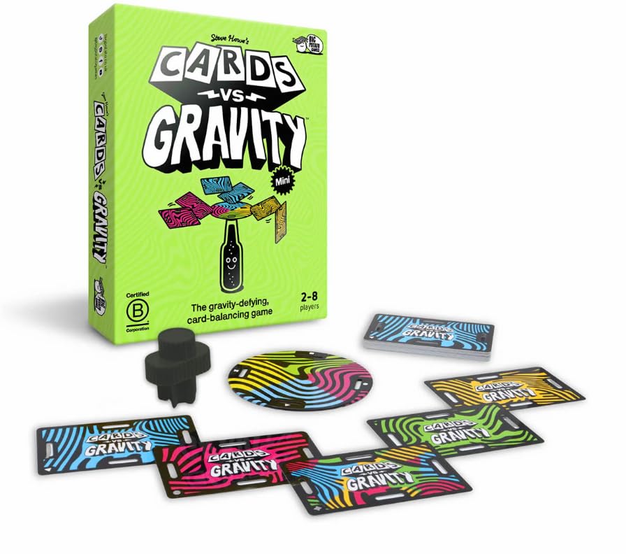 Cards vs Gravity Mini Edition Game Big Potato Cards vs The Ultimate Stacking Balance Travel Game Waterproof Card Game for and Family Fun Players