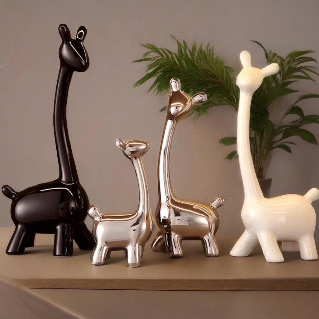 Light Luxury Deer Ornaments: Elegant Decor for Entryway, Living Room, or Cabinet
