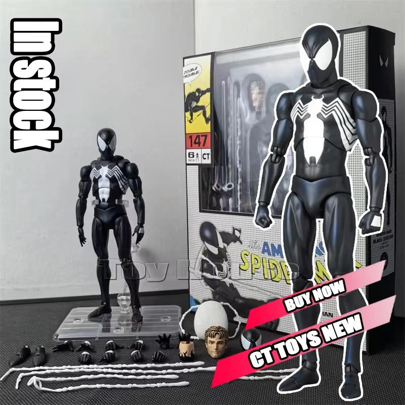 

CT MAF185 Classic Comic Spider-Man Red and Blue Costume Peter Parker Articulated Figure Model Toy Decoration Collection Gift CT Factory
