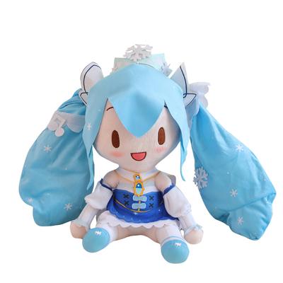 Schneeprinzessinnenkleid Hatsune Miku Schneeflockenkrone Plüschtier Limitierte Auflage Plüschtiere Japanischer Stil Niedliches Mädchen Sammelplüschtier Geschenk