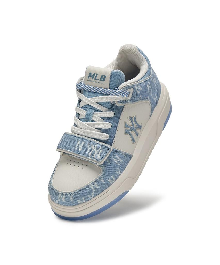 Mlb Chunky Liner Mid Denim Monogram Sl Ny (Blue)