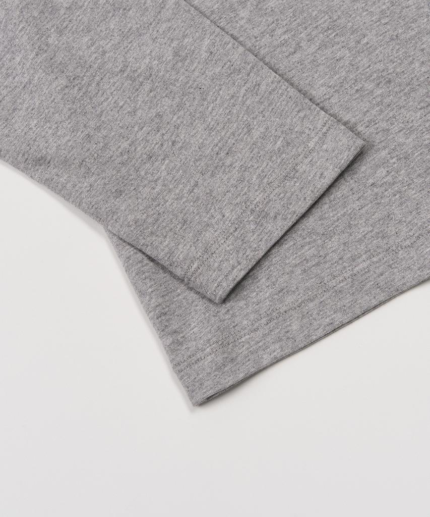 TOFFEE Round Neck Long Sleeve (Melange Grey)