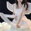 Glowing Angel Wings with LED String Lights Halloween Party Cosplay Costume Accessories Props