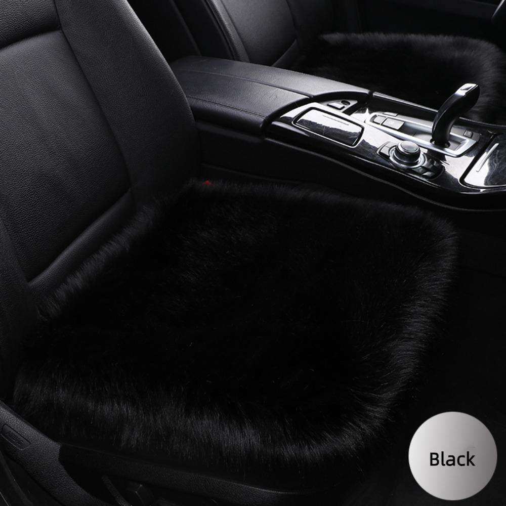 Car Accessories Long Plush Car Seat Cover Automotive Interior Warm Car Seat Cushion Washable Thick Square Cushion Car