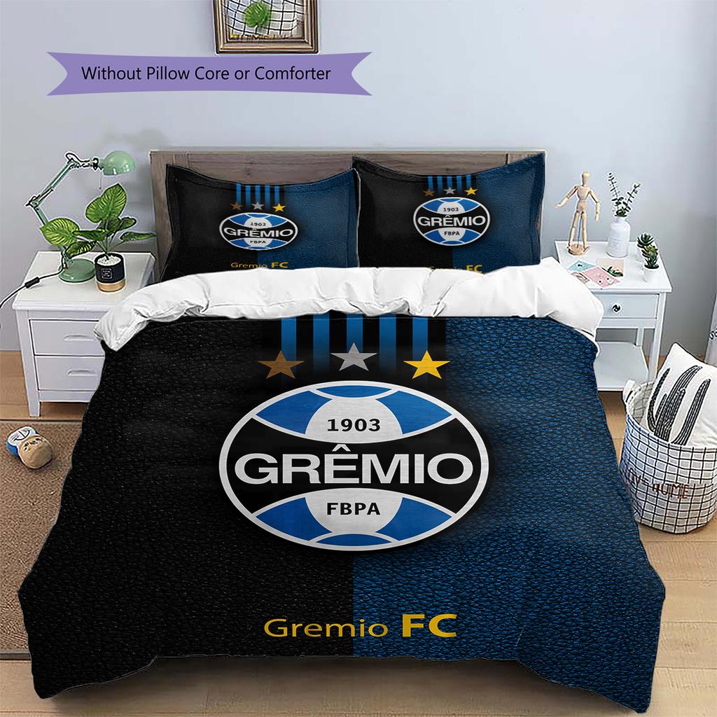 GREMIO FC Patroon Beddengoed Huisdecoratie Verjaardagscadeau (1 dekbedovertrek + 2 kussenslopen, zonder binnenkussen)