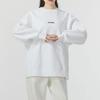 Jordan Alphabet-Druckmuster Rundhalsausschnitt Locker Trainings-Sweatshirt Damen Oberteile Weiß HF1120-100