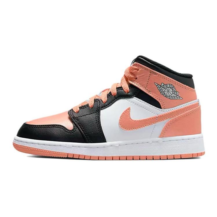 (GS) Air Jordan 1 Mid White Light Madder Root Kids DM9077-108 EU 35.5
