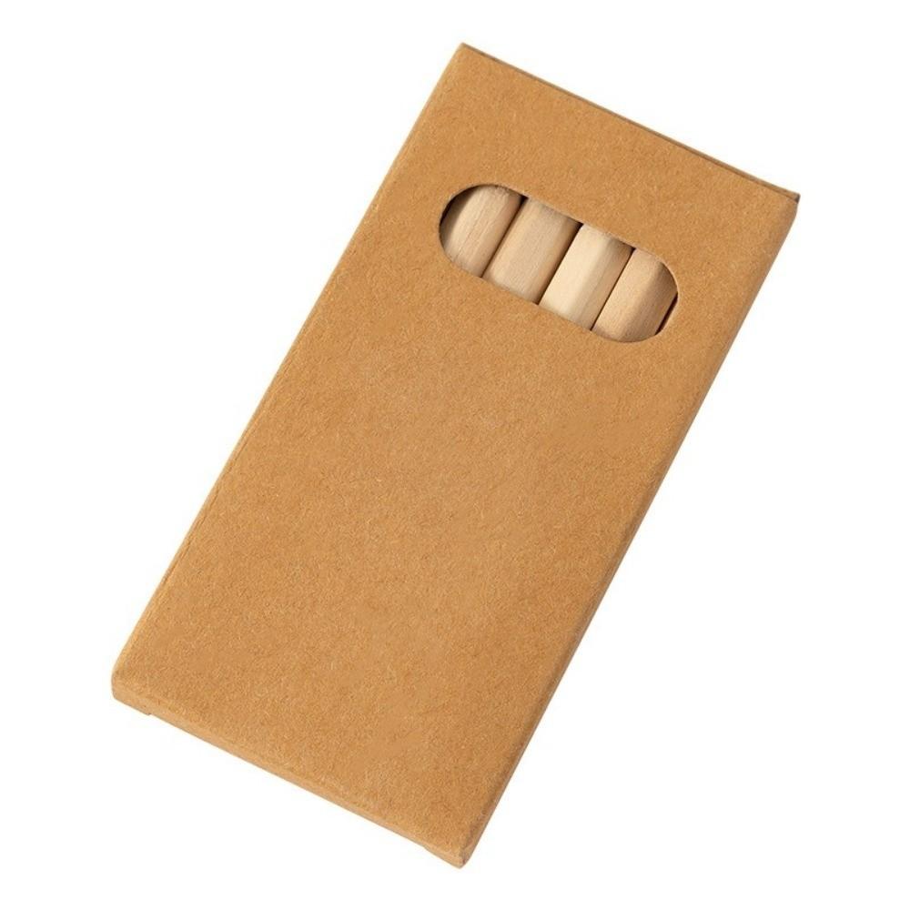 5 Boxes/30pcs Kraft Paper Box Children's Short Pen Mini Drawing Pencil Student Stationery