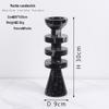 Abay Marble-Effect Acrylic Candlestick
