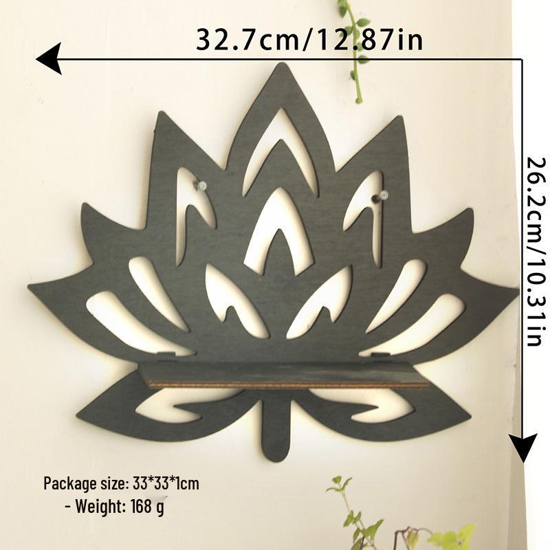 Hölzernes Schmetterling Kristall Aufbewahrungsregal - Einfache Wandornament Dekoration