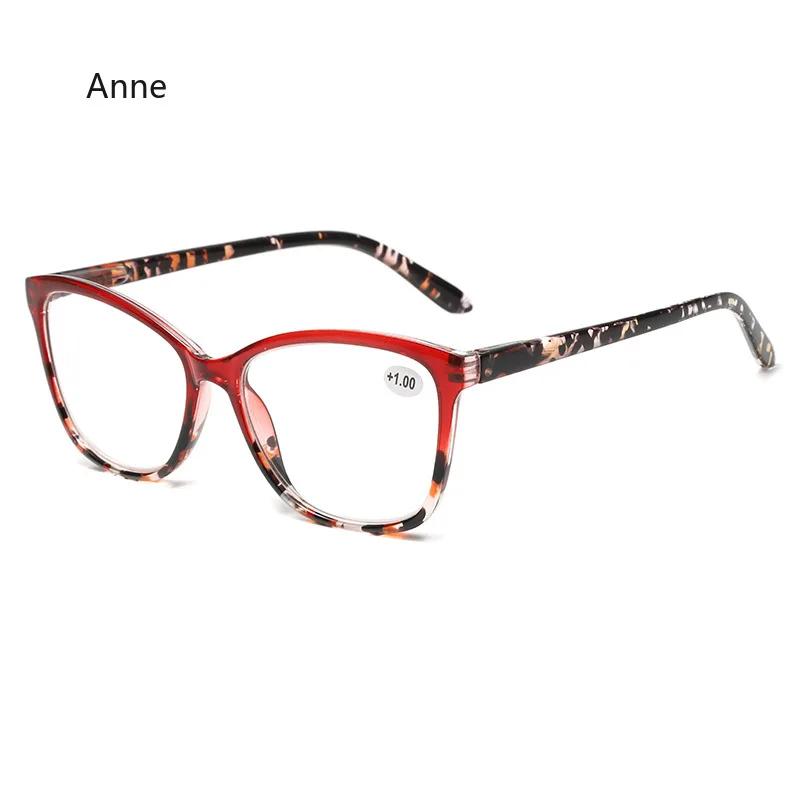 Fashion Geometric Square Anti Blue Light Reading Glasses for Women Relieve Eyestrain Reader Glasses   New