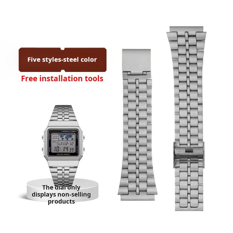 Ae1200 Fashion Accessories For Casio Case Kit Modified Metal AE-1200 Ae-1300 Bezel Glass Strap Ring Stainless Steel Watch Band